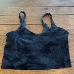 Women's lululemon Camo Crop Top Built In Bra